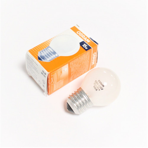 15W Glødepære 230volt - Osram Classic Mat - T6b8 - E27 - discosupport.dk