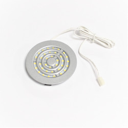 Grå Indbygningsspot med 2W LED - Ledeshi - Diameter Ø77mm. Køb dem på discosupport.dk!