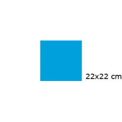Blå 22x22 cm farvefilter