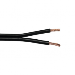 Højttalerkabel 2x2,5 mm2 Sort Fra 7kr pr meter - Køb lækkert højttaler kabel her!