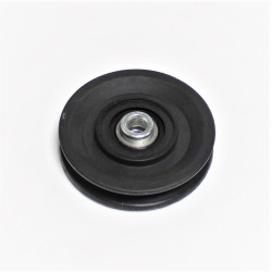 Hjul til skydedør - Sort Nylon - Dia 90mm. Bestil dine sorte skydedørshjul og hjul til garderobeskabe billigt online på discosup