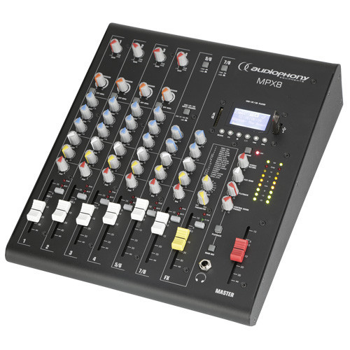 Køb din JBsystems MPX8 - 8 kanals mixer - med Bluetooth og USB afspiller - Audiophony - På Discosupport.dk!