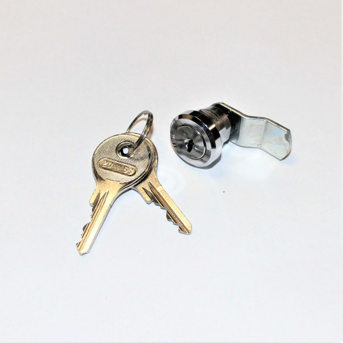 Cylinderlås fra Dom - 2D 59 - Ø20mm - 2 stk nøgler. Bestil dine nøgler og låse på discosupport.dk - Faste lave priser