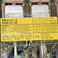 Moeller nzm6b-63 Hovedafbryder 63 amp - 60hp. Du kan altid finde nogle bundsolide tilbud online på discosupport.dk NEMT HURTIGT 