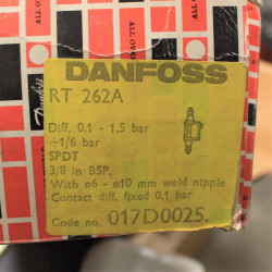 Danfoss Differenspressostat RT 262A 1700025 - Pressure Switch. Køb dine elartikler online på discosupport.dk NEMT HURTIGT BILLIG