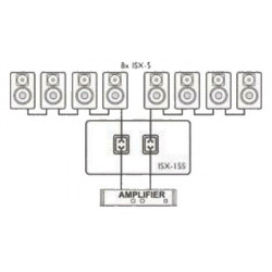 ISX-5 Subwoofer Installationshøjttaler 