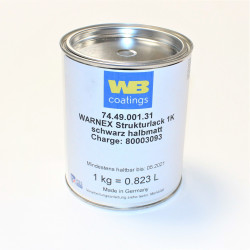 Sort Warnex 0131 - Højttaler maling 1kg. Fast lavpris på højttalermaling fra Warnex NEMT HURTIGT BILLIGT!!!