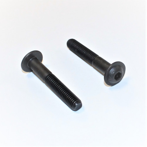 M8x50mm Sort Møbelskrue ISO 7380 - Unbrako Buttonhead - discosupport.dk