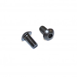 M5x10mm Sortgalvaniseret Unbrakoskrue Buttonhead 10.9 - Køb sorte skruer online på discosupport.dk!