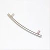 Møbelgreb Stål Satin - Buet - Hulafstand 128mm - Skabsgreb - discosupport.dk