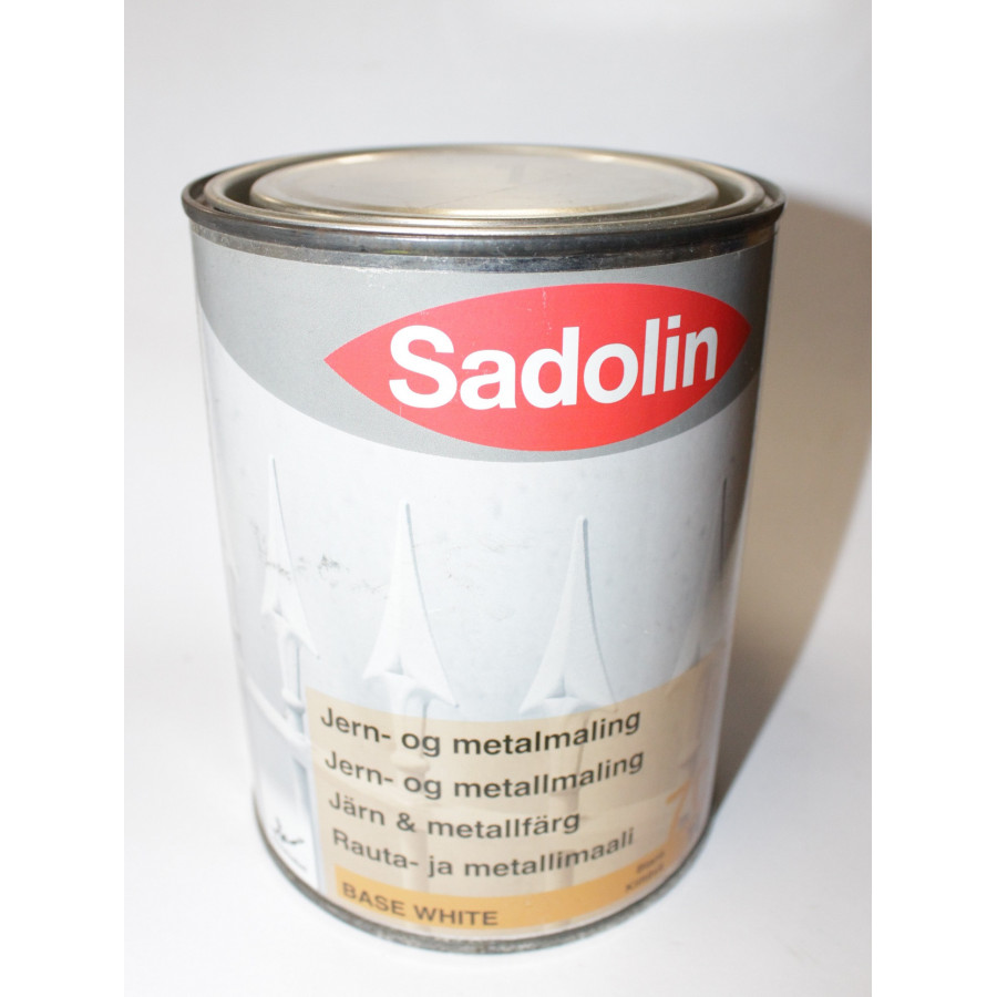 Sadolin Jern- og Metalmaling - Alkyd - Base White - Blank - Glans 70 - 1 liter - discosupport.dk