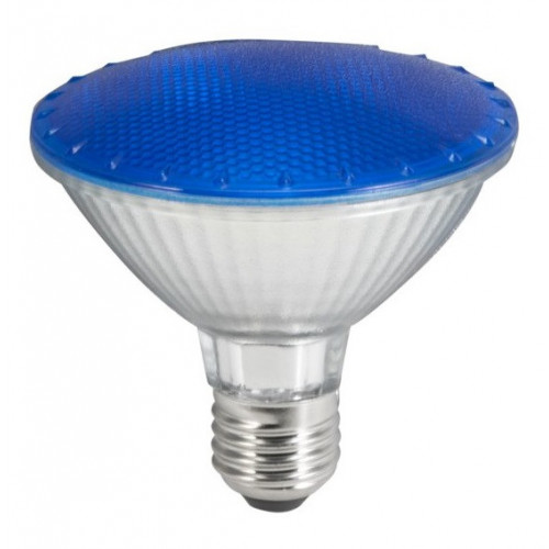 Blå 11 Watt LED reflektorpære til PAR 30 lamper - E27 - 230V