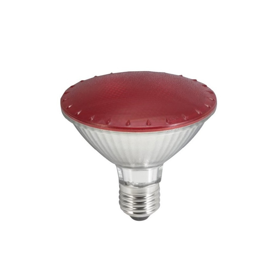 Køb Rød 11 Watt LED reflektorpære til PAR 30 lamper - E27 til 230 Volt