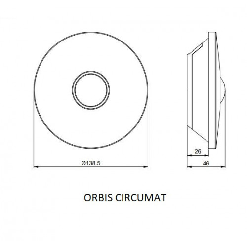 Orbis Bevægelsessensor - Circumat - Lyssensor 360 grader