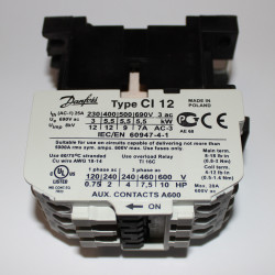 Danfoss CI 12 Kontaktor - Spole 230V - 5,5kW - 037H0031-31 - Køb på discosupport.dk!