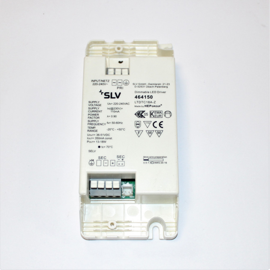 SLV LED Driver 18W  - 464150 - Dæmpbar Strømforsyning - brugt