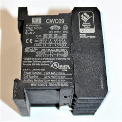 Køb WEG CWC09 kontaktor - Spole 24V AC - billigt på discosupport.dk