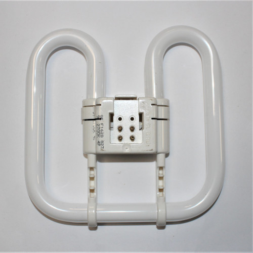 16W Kompaktlysstofrør GE 2D Square - 4 Pin GR10q - 2700K Varm hvid - discosupport.dk