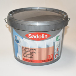 Sadolin radiatormaling halvmat hvid 2,5 L - discosupport.dk