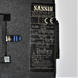 Kontakor - Sassin LC1-D18 10 - 9kW - Spole 400 Volt - Erstatter Danfoss CI9 - CI12 - discosupport.dk