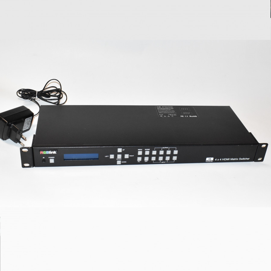 RGBlink DXP H0404 HDMI 4 x 4 Matrix Switcher - 4K Video Processor - discosupport.dk