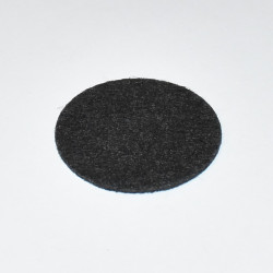Sort filtpude - selvklæbende - dia 35x1,3mm - filtrondel - dækhætte - køb på discosupport.dk