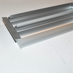 Dobbelt dispenser i aluminium til staniol eller papir - til montering i 40cm skuffe - discosupport.dk