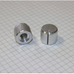 6mm Drejeknap Aluminium Ø 15mm - discosupport.dk