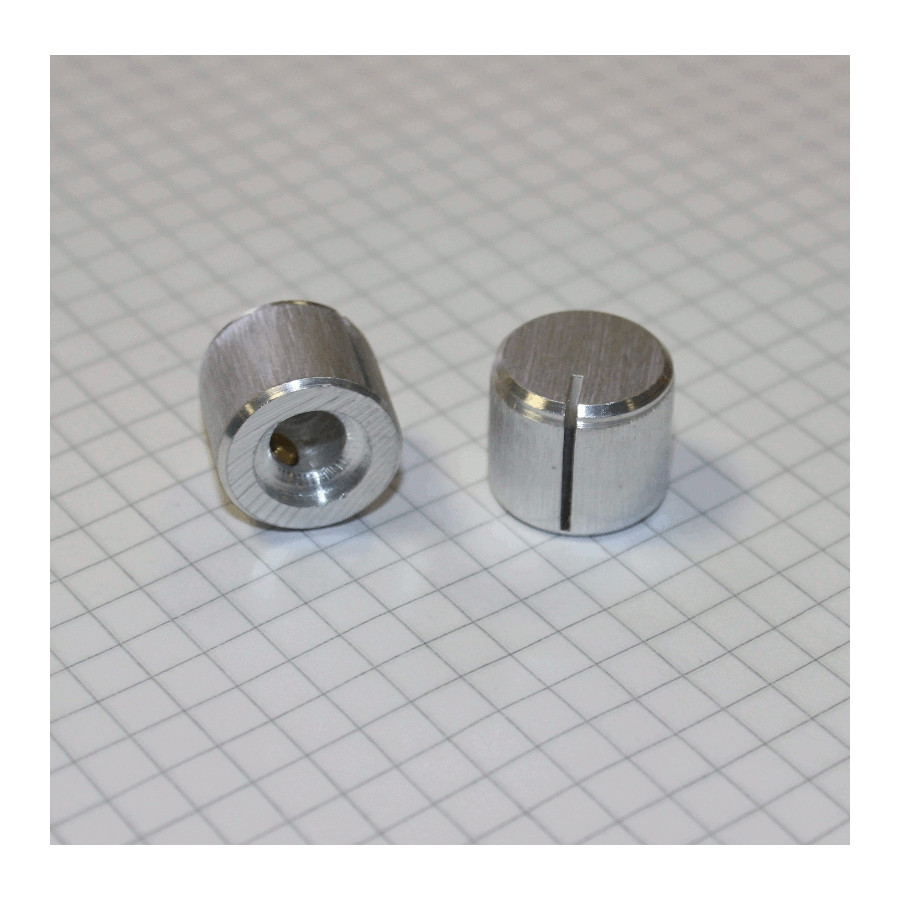6mm Drejeknap Aluminium Ø 15mm - discosupport.dk
