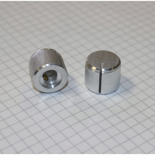 6mm Drejeknap Aluminium Ø 15mm - discosupport.dk