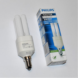 Philips Master 8 Watt - E14 Fatning - Sparepære - Lavenergipære - kompakt rør