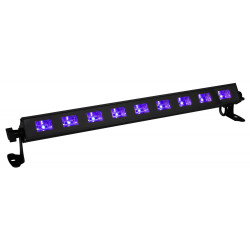 LED UV-BAR 9 - 9x 3 Watt Black Light effekt bar - køb på discosupport.dk
