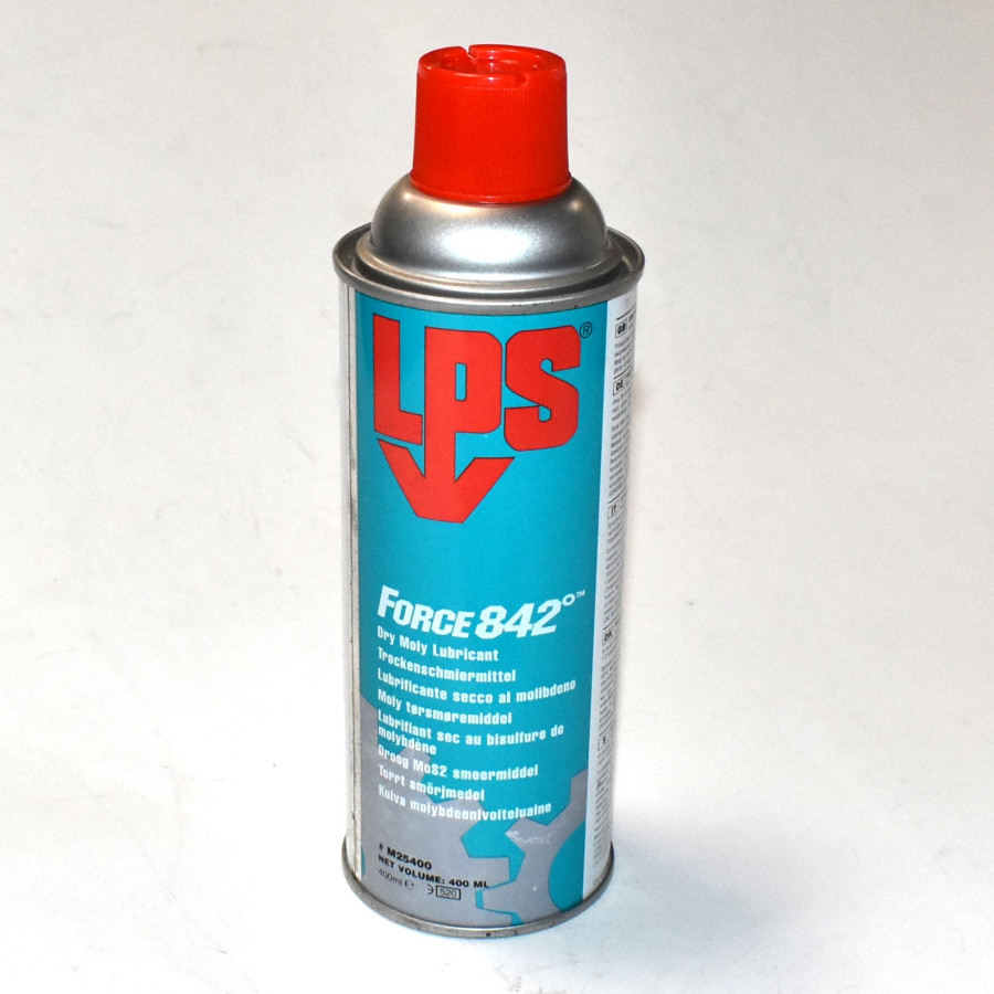 TILBUD 149kr! LPS Force 842 Dry Moly Lubricant - 400ml spray - discosupport.dk