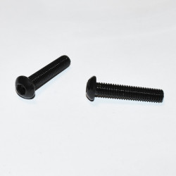 Sort elgalvaniseret Unbrakoskrue M6x30mm Buttonhead - discosupport.dk