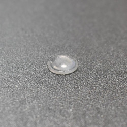 Gummidup Ø7x2 mm - transparent anslagsdup - ark med 2stk - discosupport.dk