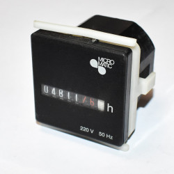 Timetæller Micro Matic - 230V 50Hz - Mekanisk drifttimetæller - Brugt