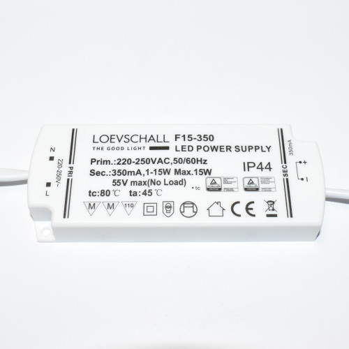 Loevschall F15-350 LED Power Supply - 1-15W LED-driver - discosupport.dk