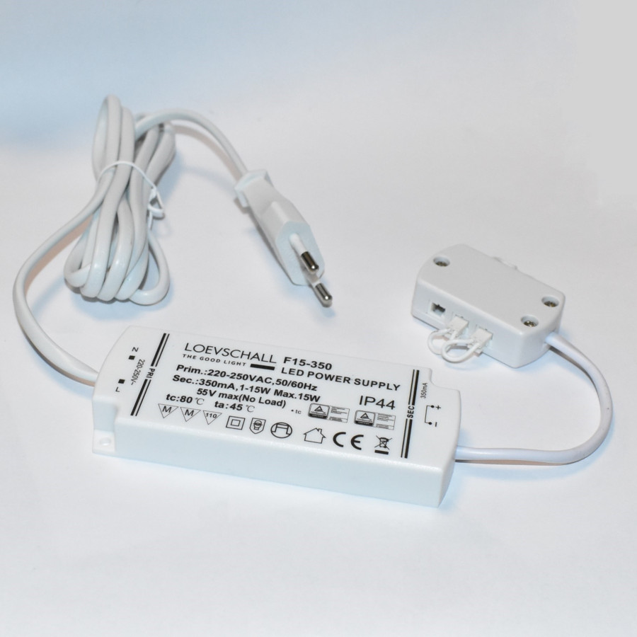 Loevschall F15-350 LED Power Supply - 1-15W LED-driver - discosupport.dk