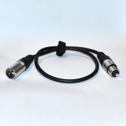 DMX kabel - XLR 3-pin kabel Han Hun - Highflex - 0,6m - discosupport.dk