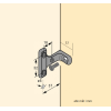 Hettich RV 7 D - montagebeslag for bagpanel FN 0435 - discosupport.dk