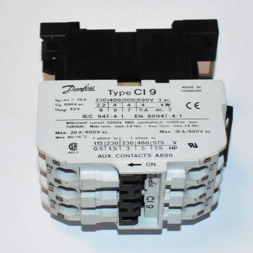 Danfoss CI 9 Kontaktor - Spole 24Volt AC - 5702423007615 - discosupport.dk