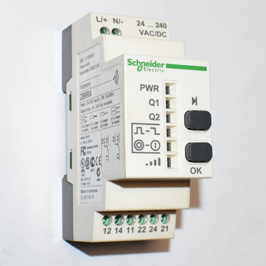 Schneider Electric Harmony ZBRRA - programmerbar modtager 24V - 240V AC/DC  - discosupport.dk