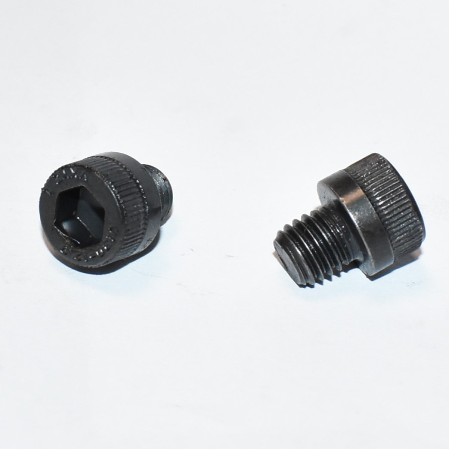 M10x12mm Unbrakobolt CH 12.9 DIN 912 ubehandlet sort - discosupport.dk