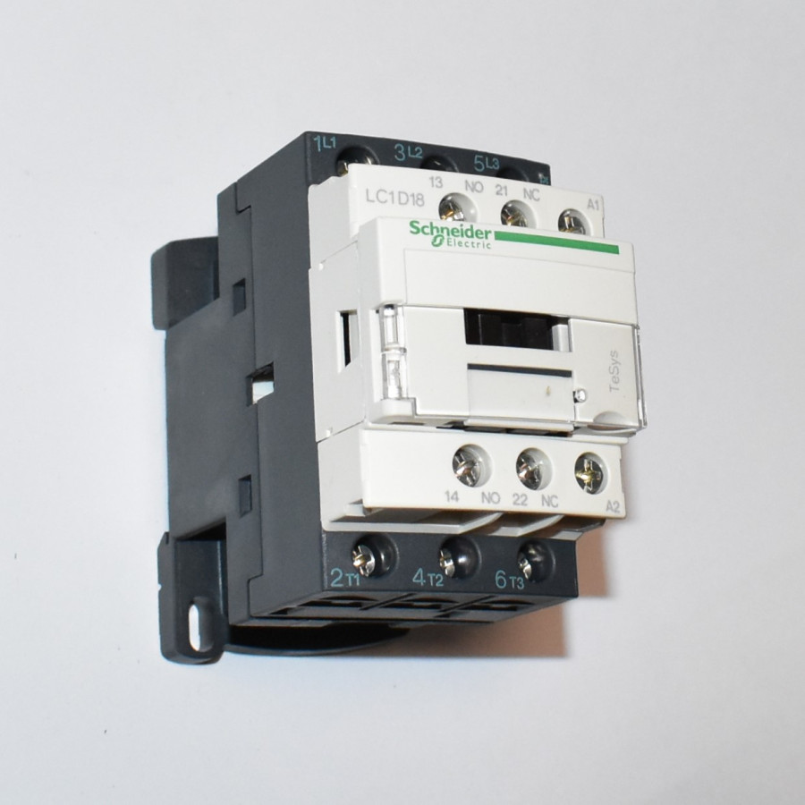 Schneider Electric LC1D18P7 Kontaktor - Spole 230V - 3-polet 18A - 3389110349535 - discosupport.dk