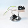 50mm LED Chrom Indbygningsspot - GU10 fatning - Halogen - Ø78mm - discosupport.dk