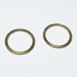Gardinring Messing Udvendig Ø22mm Indvendig Ø18mm - Pris pr Stk