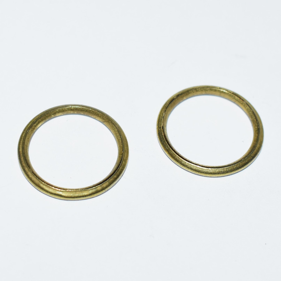 Gardinring Messing Udvendig Ø18mm Indvendig Ø13mm - Pris pr Stk