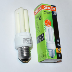 7W Osram Dulux - E27 Fatning - long life sparepære - discosupport.dk