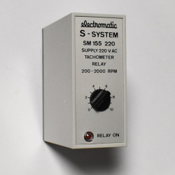 Electromatic S-System SM 155 220 Tachometer Relay - 200-2000 RPM - 230V - discosupport.dk