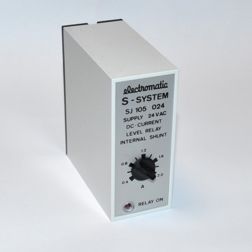 Electromatic S-System SJ 105 024 DC Current Level Relay 0,4A til 2.0A - discosupport.dk